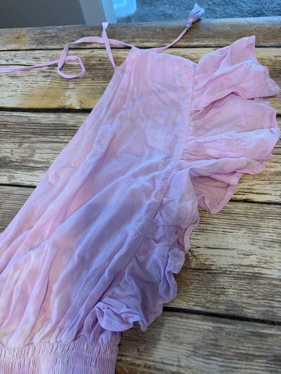 Tiare Hawaii M/L Boho Dahlia Maxi Dress Ombre Tie Dye Flowy Beach Summer Resort - Picture 8 of 11